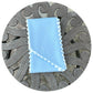 Blue Cotton Pique Sash with Trim